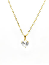 herz kette gold mit zirkonstein Lymaja